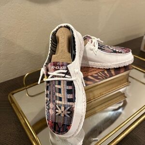 HEY DUDE - casual shoes. Wendy BOHO Stressed Azca, Size 38 or US 7 - 7.5